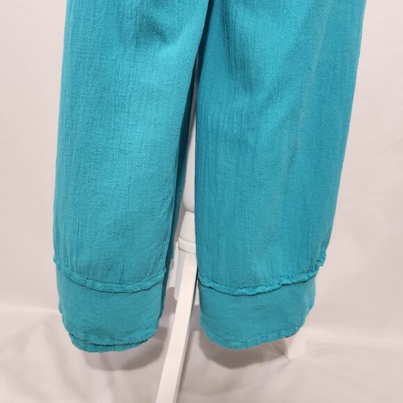 Oh My Gauze Size 1= S/M 6-10 Turquoise Savannah Stretch Waist Harem Lagenlook - Picture 10 of 16
